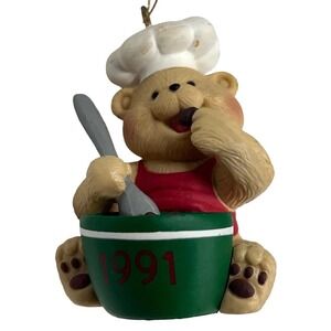 Christmas Ornament American Greetings 1991 Baker Chef Bear